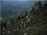 Soriška pl.Ratitovec,Prtovč,Podlonk,Dašnjica,Železniki Spust proti Prtovču skozi poden